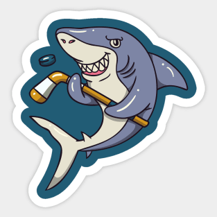 Hockey Shark Sticker